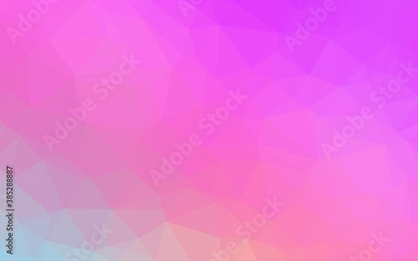 Obraz Light Pink vector abstract polygonal layout.