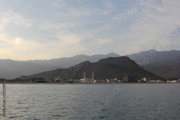 Obraz lake in the mountains Oman 