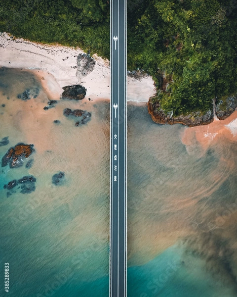 Obraz Aerial view of a Japanese island