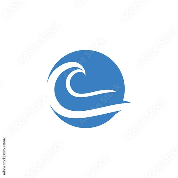 Fototapeta Waves Logo Template vector symbol