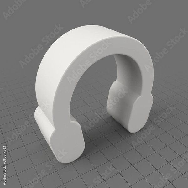 Fototapeta Headphone icon