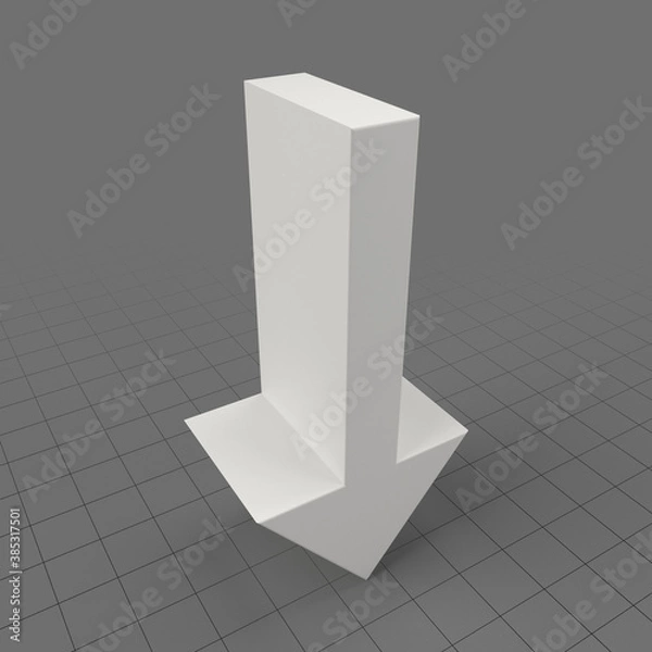 Fototapeta Down arrow symbol