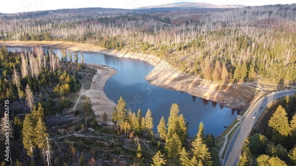Fototapeta Oderteich im Harz