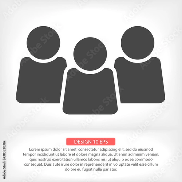 Fototapeta Human  vector icon , lorem ipsum Flat design