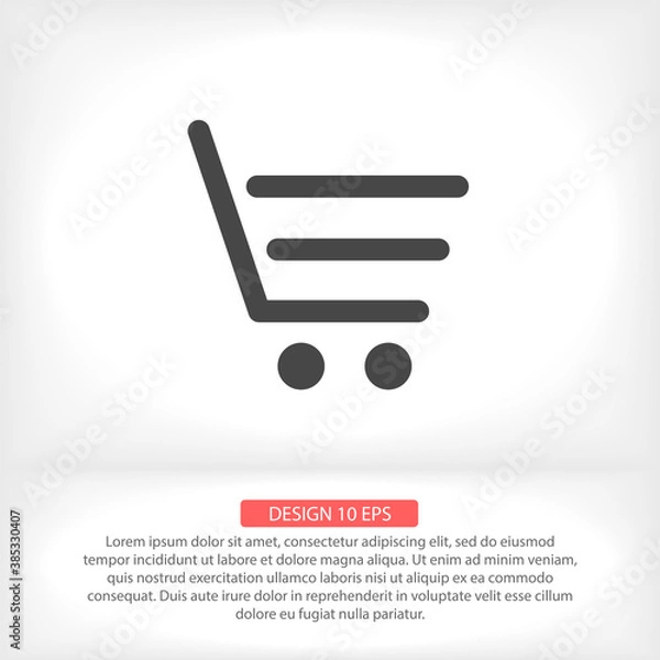 Fototapeta Basket   vector icon , lorem ipsum Flat design