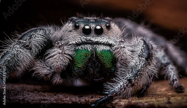 Obraz Jumping spider macro