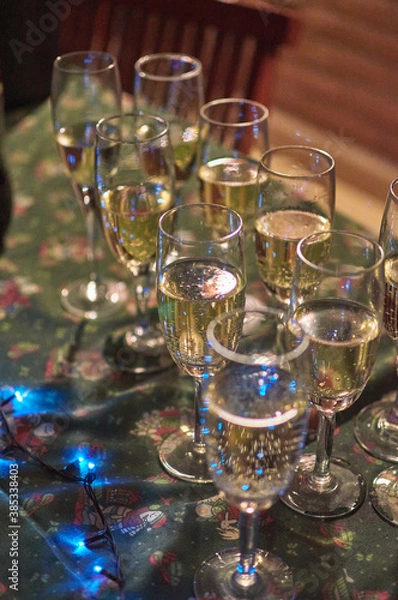 Obraz Glasses with champagne