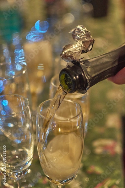 Obraz Glasses with champagne