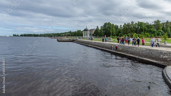 Obraz Embankment, Petrozavodsk, Karelia, August 2020