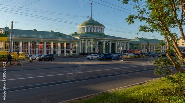 Obraz Railway station in Murmansk, Russia, August 2020