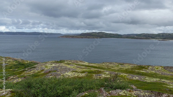 Obraz The coast of the Barents sea, Teriberka, August 2020, Russia