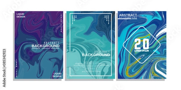 Obraz liquid cover abstrac background full color cool coverdesign