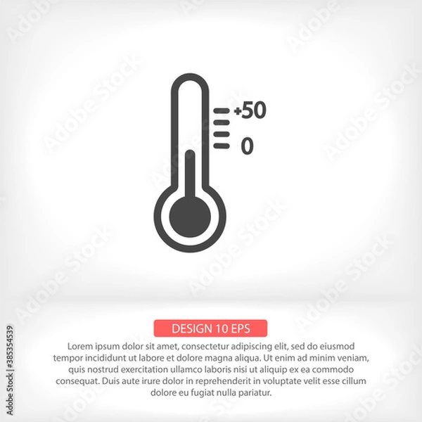 Fototapeta Thermometer  vector icon , lorem ipsum Flat design