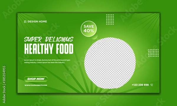 Obraz Social Media Post food Design Template, This Design can use for promotion and advertising for your All Product.