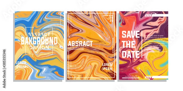Obraz liquid cover abstrac background full color cool coverdesign