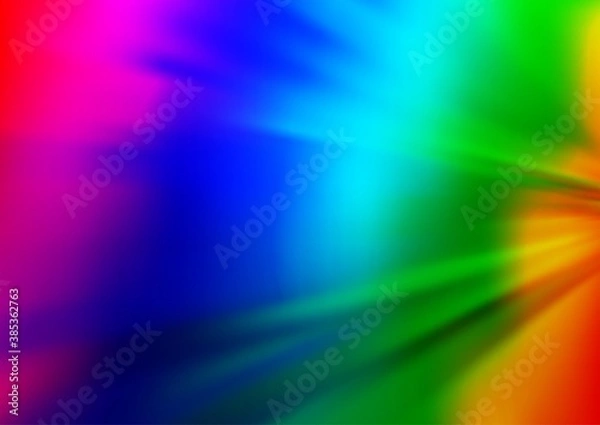 Fototapeta Light Multicolor, Rainbow vector glossy bokeh pattern.