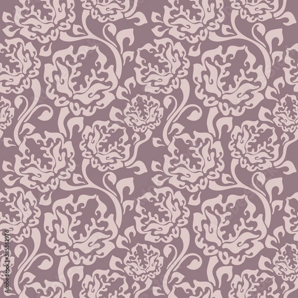 Obraz Seamless floral ornamental pattern