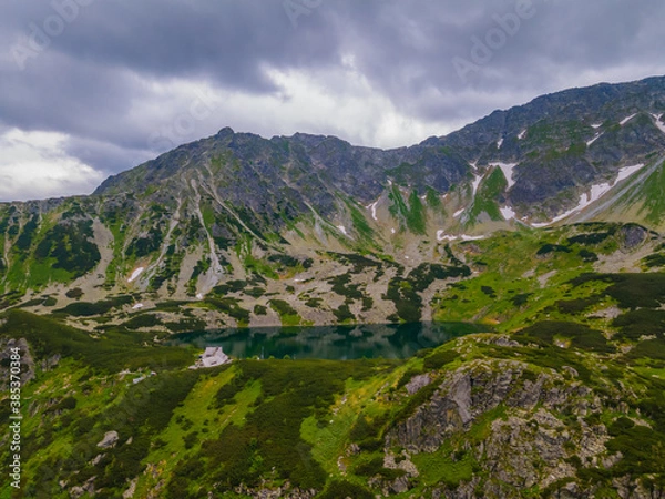 Obraz Aerial view of Tatras mountains in Zakopane, Poland
