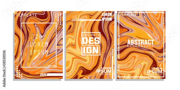 Obraz Cover background liquid cover design template