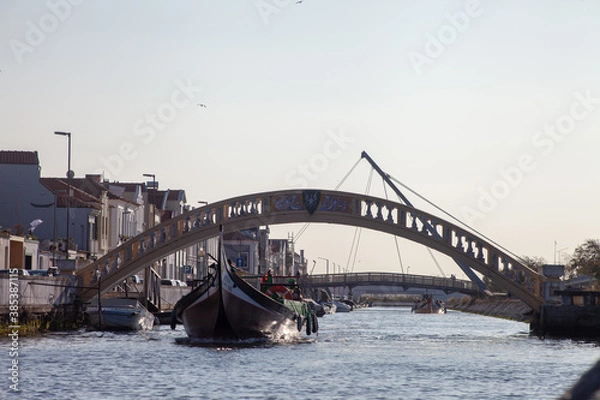 Fototapeta Cidade com barcos
