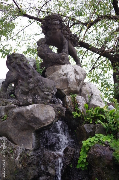 Obraz 神田明神の石獅子