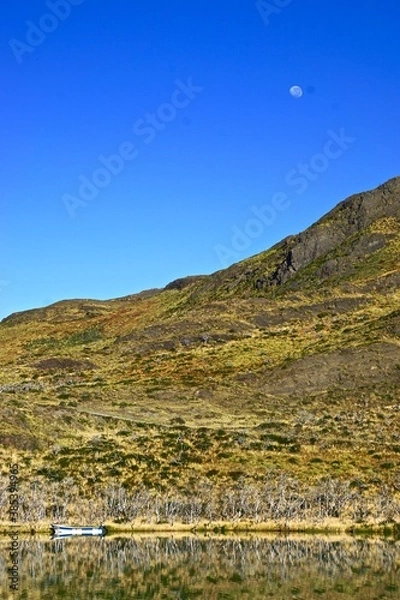 Fototapeta luna de dia