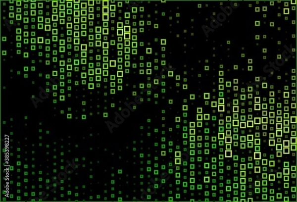 Obraz Dark Green vector template with rhombus.