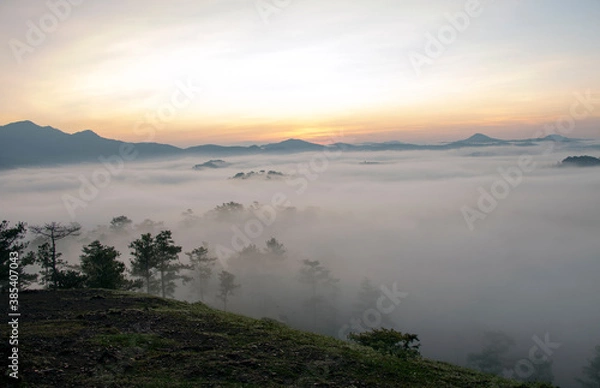Obraz sunrise in the mountains