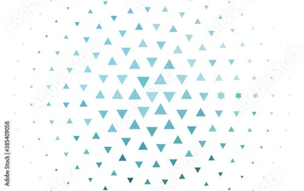 Fototapeta Light BLUE vector texture in triangular style.