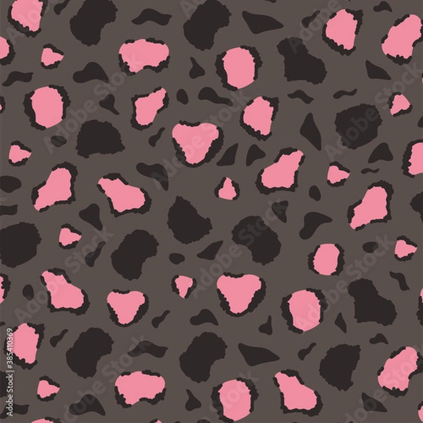 Fototapeta animal skin print pattern, camouflage repeat spot layout template