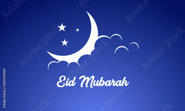 Obraz Eid Wish post design - vector
