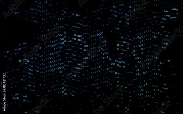 Fototapeta Light Blue, Green vector background with bubbles.