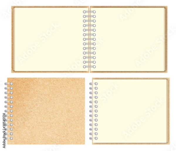 Fototapeta Brown Paper notebook