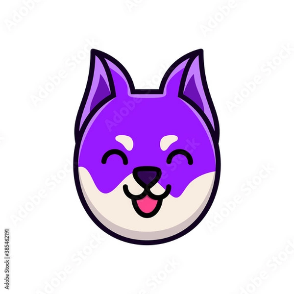 Obraz This is a head cat logo template