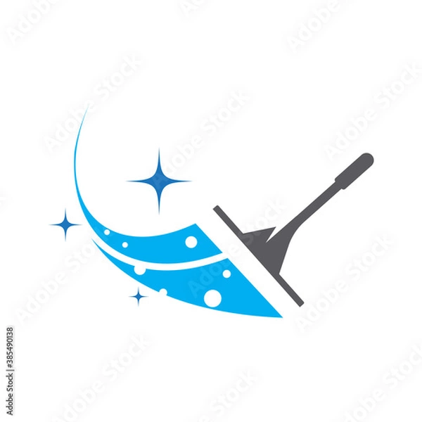 Obraz Cleaning logo and symbol ilustration vector template