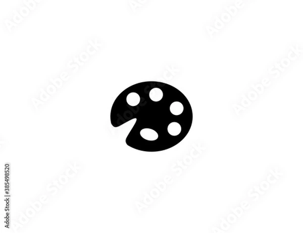 Fototapeta Artist Palette Vector Icon