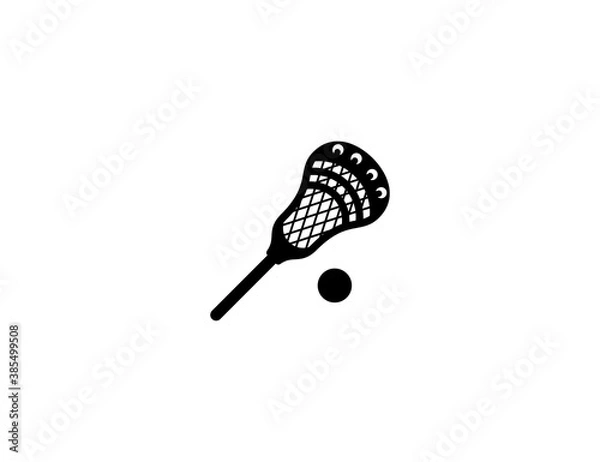 Obraz Lacrosse vector icon