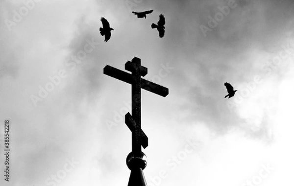 Obraz cross on the sky