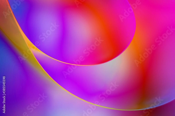 Obraz Colorful abstract background with swooshing wavy lines