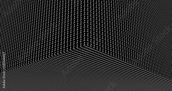 Obraz Render from white number 1 on black