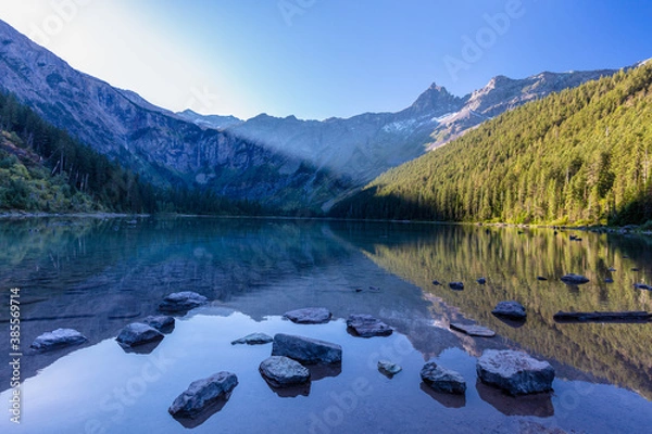 Obraz Avalanche Lake Sunbeam