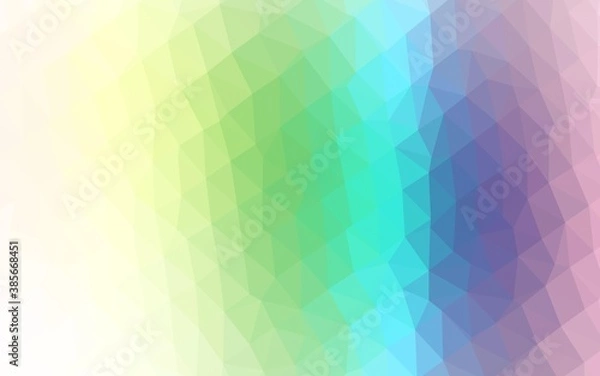 Obraz Light Multicolor, Rainbow vector low poly cover.