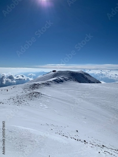 Fototapeta snow covered mountains