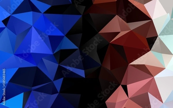 Fototapeta Light Multicolor, Rainbow vector triangle mosaic template.