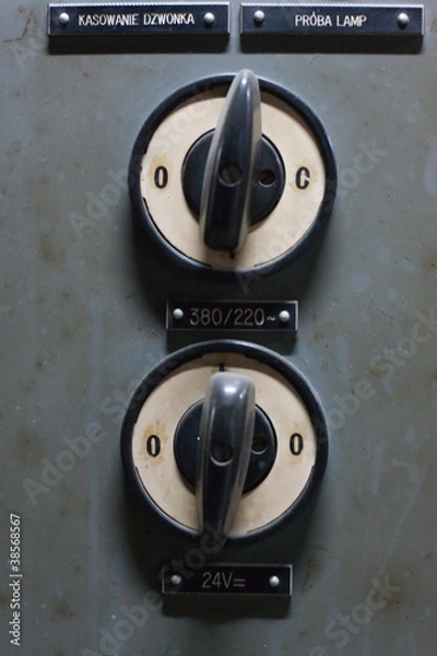 Obraz stare przełączniki