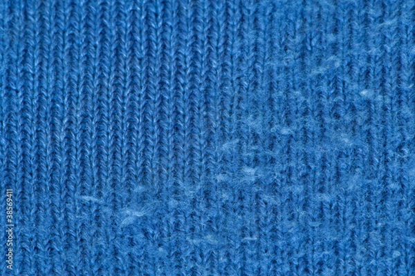 Obraz Knitted wool closeup