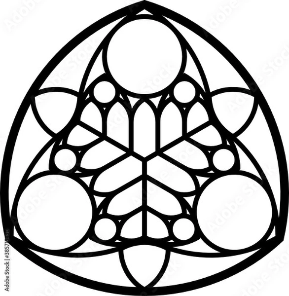Obraz Rose Window, Fig. 19, triangular 1, base, triangular 1
