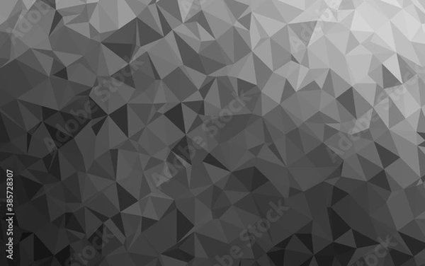 Fototapeta Dark Silver, Gray vector blurry triangle pattern.