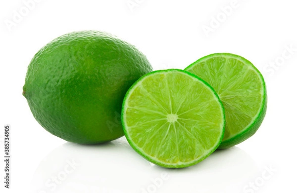 Fototapeta Fruit set isolated healthy fresh fruit top view vegetable agri nature fruit isolated on a white background.