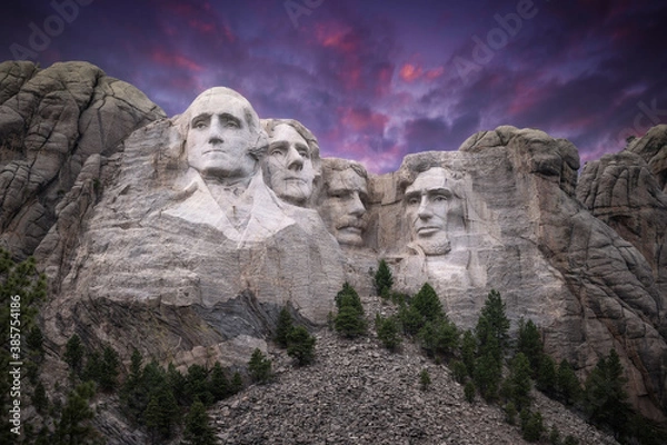Obraz Mt. Rushmore Under a Stunning Sky